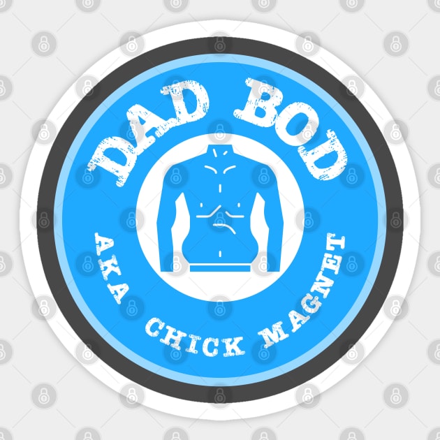 Dad Bod AKA Chick Magnet Sticker by DB Teez and More